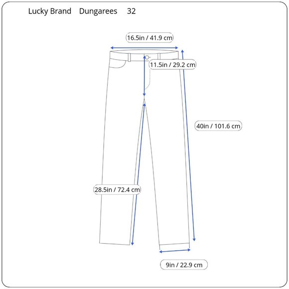 Lucky Brand Dungarees Womens Sz 32 Classic Fit Short Length Med Denim Jeans - Picture 2 of 13